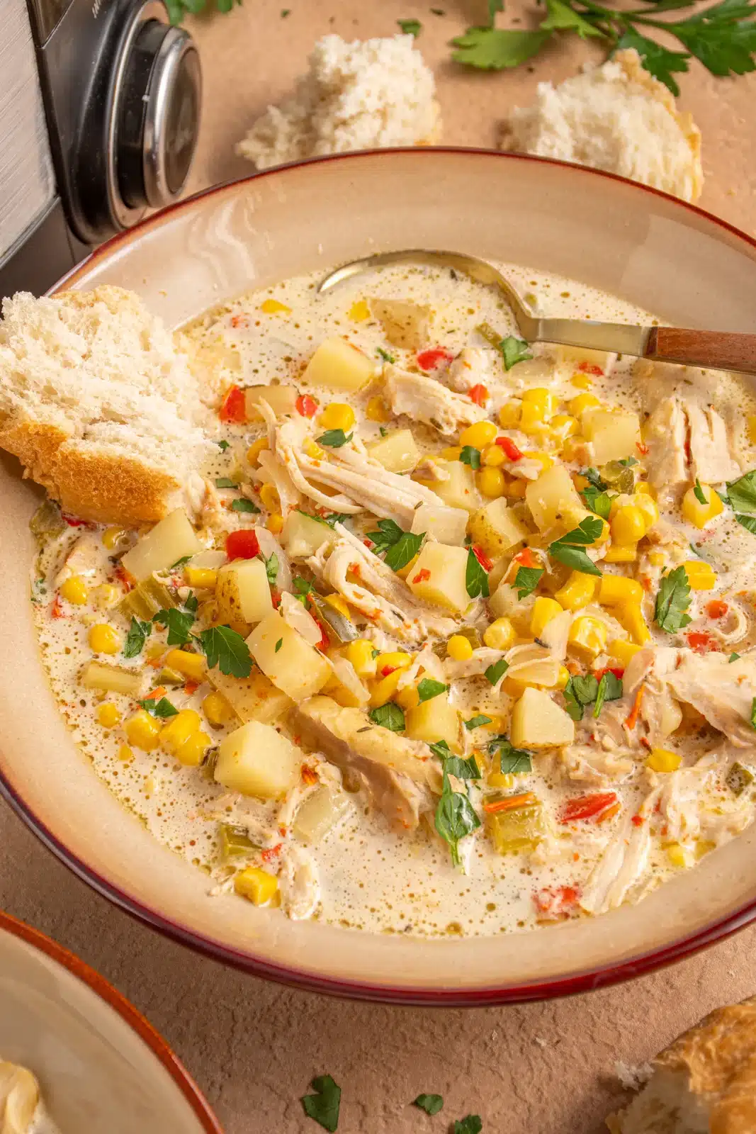 crockpot chicken corn chowder 3
