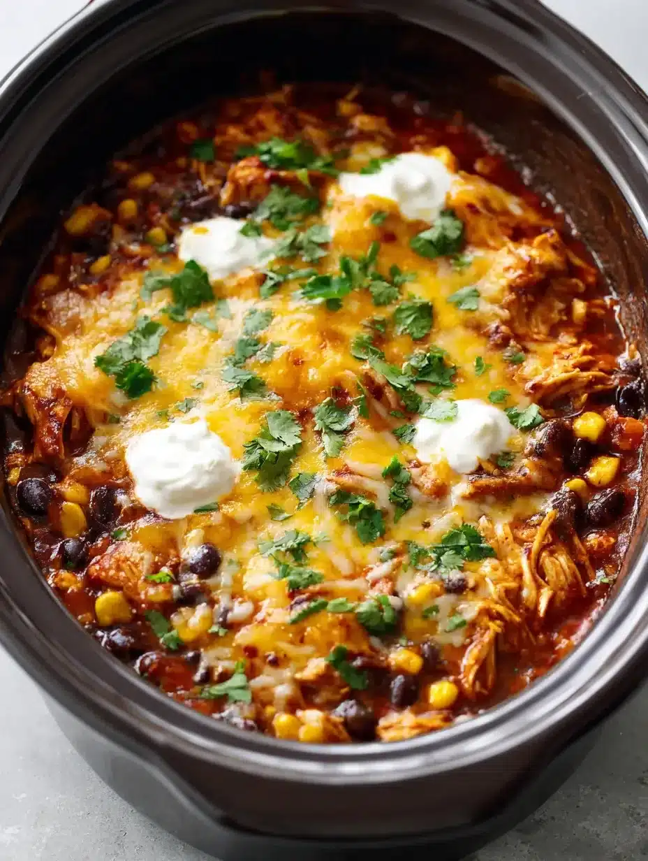 Crockpot Chicken Enchilada Casserole: The Ultimate Cheesy Slow Cooker Comfort Meal 4 crockpot chicken enchilada casserole the ultimate cheesy slow cooker comfort meal 1
