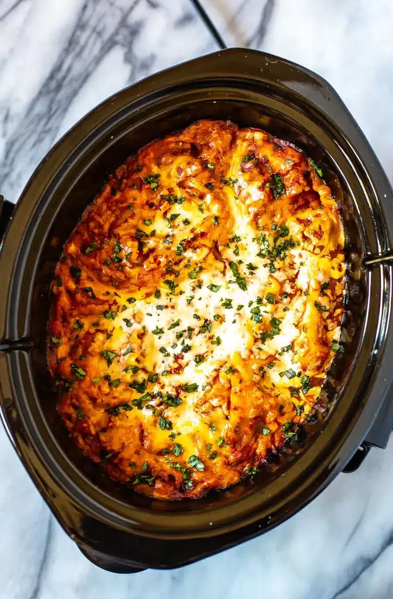 easiest ever crockpot lasagna recipe 1 2