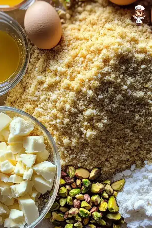 saffron pistachio basbousa 2
