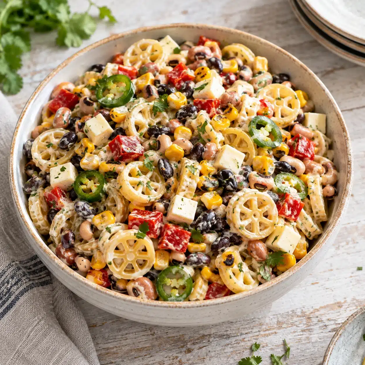 southwest pasta salad 01 featured