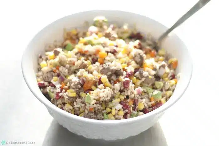 steak rice salad recipe easy weeknight meal 1