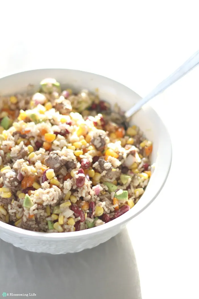 steak rice salad recipe easy weeknight meal 2